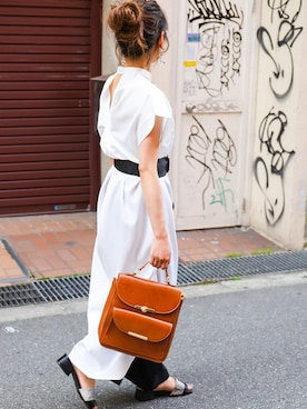 「ロングシャツ」｜fashionletterさん（レディース・147cm）の夏コーディネート