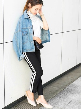 「Fashion Letter（ファッションレター）のアイテム（その他パンツ）」を使った、fashionletterさん（レディース・147cm）の夏コーディネート