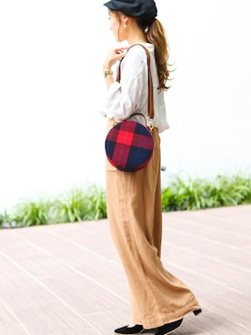 「タータンチェック」｜fashionletterさん（レディース・147cm）の夏コーディネート