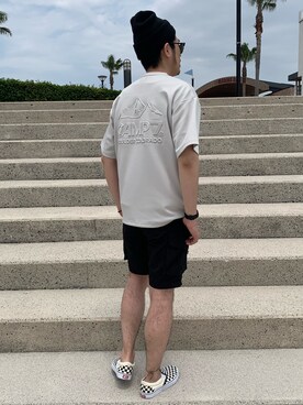 「CAMP7（キャンプセブン）のアイテム（パンツ）」を使った、shintarou617さん（メンズ・180cm）の春コーディネート