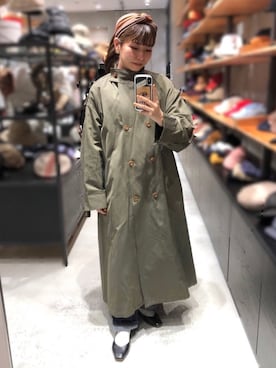 「アイテム（ヘアバンド）」を使った、AIKAさん（レディース・154cm）の春コーディネート