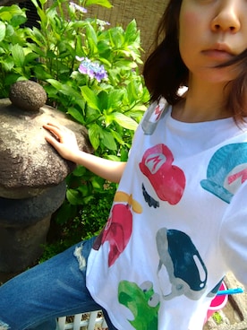 「DRWCYS（ドロシーズ）のアイテム（パンツ）」を使った、eryさん（レディース・152cm）の夏コーディネート