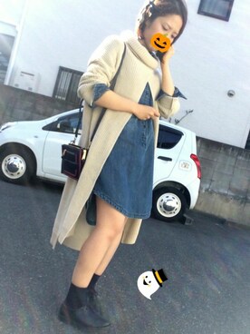 「DRWCYS（ドロシーズ）のアイテム（ワンピース/ドレス）」を使った、eryさん（レディース・152cm）の秋コーディネート