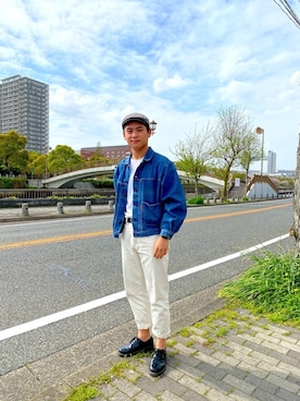 「Abercrombie&Fitch（アバークロンビーアンドフィッチ）のアイテム（Tシャツ/カットソー）」を使った、かいくんさん（メンズ・175cm）の春コーディネート