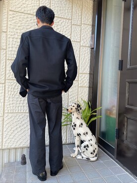 「LEMAIRE（ルメール）のアイテム（ジャケット/アウター）」を使った、kzm5116さん（メンズ・178cm）の冬コーディネート