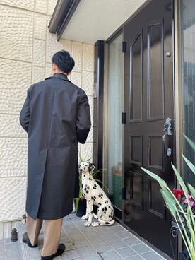 「STUDIO NICHOLSON（スタジオニコルソン）のアイテム（ジャケット/アウター）」を使った、kzm5116さん（メンズ・178cm）の冬コーディネート