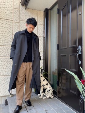 「STUDIO NICHOLSON（スタジオニコルソン）のアイテム（ジャケット/アウター）」を使った、kzm5116さん（メンズ・178cm）の冬コーディネート