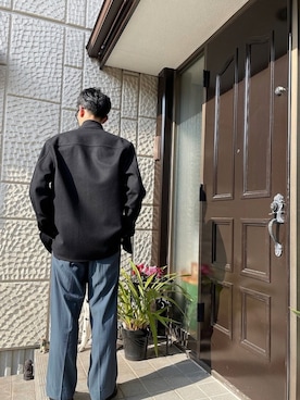 「LEMAIRE（ルメール）のアイテム（ジャケット/アウター）」を使った、kzm5116さん（メンズ・178cm）の冬コーディネート