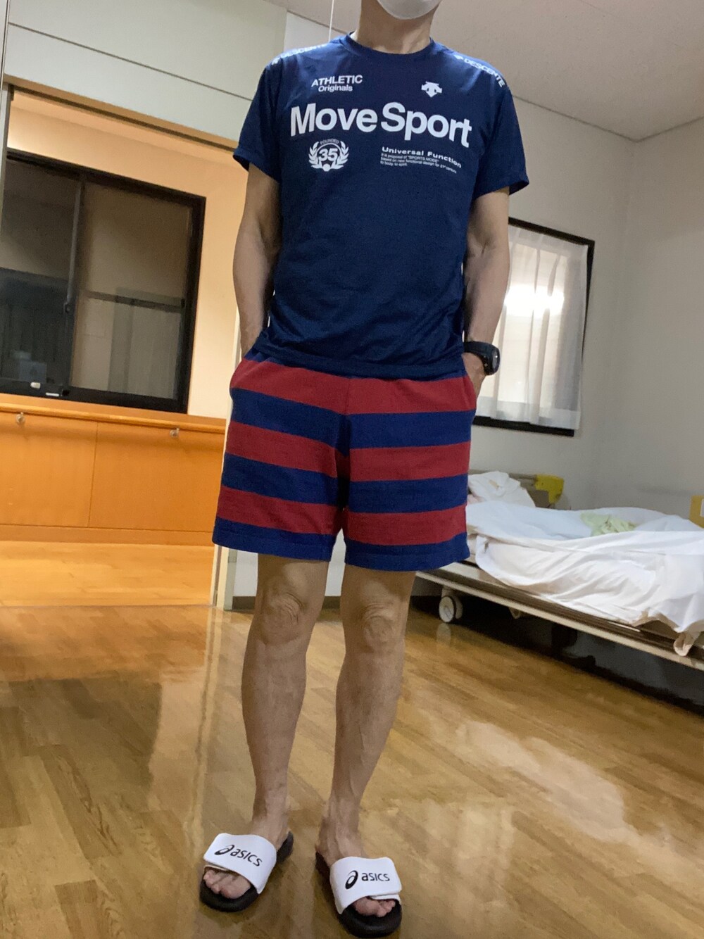 「UNIQLOのアイテム（パンツ、その他）」を使った、F.minoruさん（メンズ・168cm）の夏コーディネートの1枚目の写真