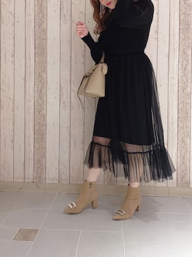 「DIANA」｜「アイテム（ワンピース/ドレス）」を使った、Naomi🤍さん（レディース・152cm）の秋コーディネート