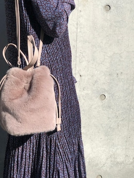 「プリーツ」｜mina♡M SELECTさん（レディース・160cm）の冬コーディネート