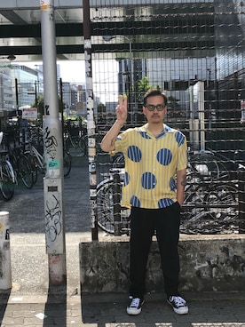 「Saturdays NYC（サタデーズ ニューヨークシティ ）のアイテム（その他パンツ）」を使った、Yusuke1985さん（メンズ・173cm）の春コーディネート