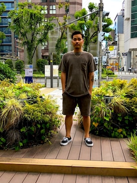 「Saturdays NYC（サタデーズ ニューヨークシティ ）のアイテム（パンツ）」を使った、Yusuke1985さん（メンズ・173cm）の夏コーディネート