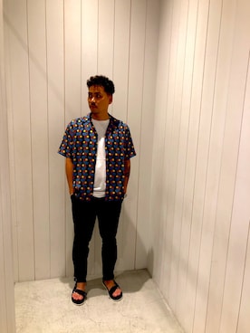 「Saturdays NYC（サタデーズ ニューヨークシティ ）のアイテム（その他パンツ）」を使った、Yusuke1985さん（メンズ・173cm）の夏コーディネート