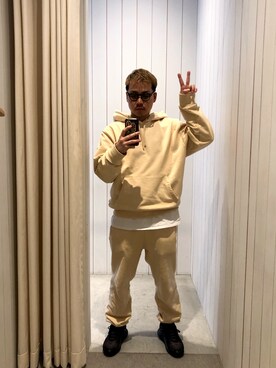 「Saturdays NYC（サタデーズ ニューヨークシティ ）のアイテム（その他パンツ）」を使った、Yusuke1985さん（メンズ・173cm）の冬コーディネート