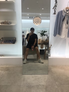「Champion（チャンピオン）のアイテム（カーゴパンツ）」を使った、Young_さん（メンズ・180cm）の夏コーディネート