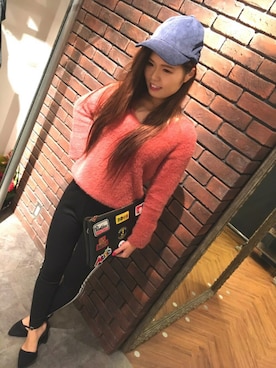 「SpRay（スプレイ）のアイテム（バッグ）」を使った、SpRay 大和郡山さん（レディース・159cm）の秋コーディネート