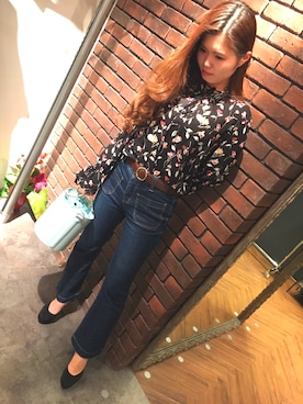 「SpRay（スプレイ）のアイテム（バッグ）」を使った、SpRay 大和郡山さん（レディース・159cm）の冬コーディネート