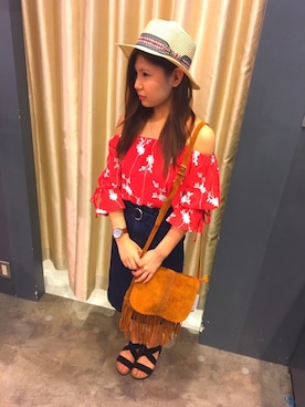 「SpRay（スプレイ）のアイテム」を使った、SpRay 大和郡山さん（レディース・151cm）の春コーディネート