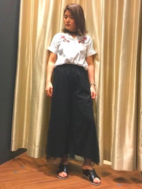 「SpRay（スプレイ）のアイテム（アクセサリー）」を使った、SpRay 大和郡山さん（レディース・158cm）の春コーディネート
