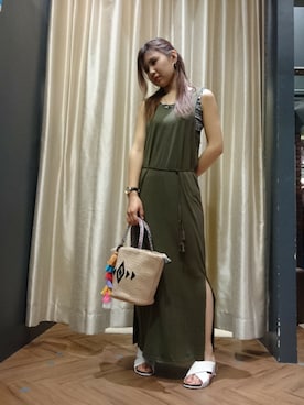 「SpRay（スプレイ）のアイテム（ワンピース/ドレス）」を使った、SpRay 大和郡山さん（レディース・151cm）の夏コーディネート