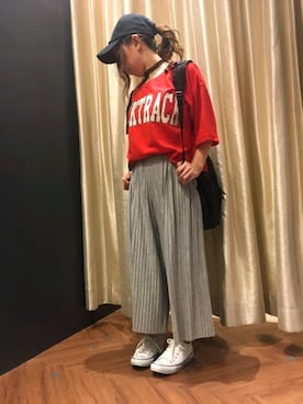「SpRay（スプレイ）のアイテム（アクセサリー）」を使った、SpRay 大和郡山さん（レディース・152cm）の春コーディネート
