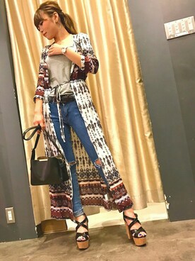 「SpRay（スプレイ）のアイテム（ワンピース/ドレス）」を使った、SpRay 大和郡山さん（レディース・154cm）の夏コーディネート