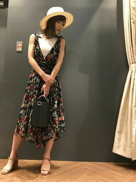 「SpRay（スプレイ）のアイテム（ワンピース/ドレス）」を使った、SpRay 大和郡山さん（レディース・153cm）の夏コーディネート