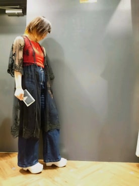 「SpRay（スプレイ）のアイテム（財布/小物）」を使った、SpRay 大和郡山さん（レディース・160cm）の夏コーディネート