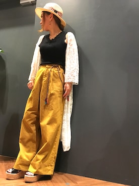 「SpRay（スプレイ）のアイテム（アクセサリー）」を使った、SpRay 大和郡山さん（レディース・152cm）の夏コーディネート