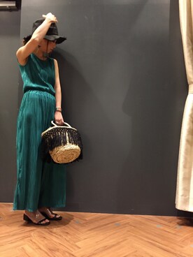 「SpRay（スプレイ）のアイテム（ワンピース/ドレス）」を使った、SpRay 大和郡山さん（レディース・158cm）の夏コーディネート