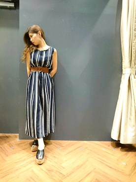 「SpRay（スプレイ）のアイテム（ワンピース/ドレス）」を使った、SpRay 大和郡山さん（レディース・152cm）の夏コーディネート