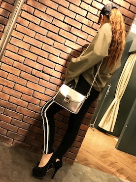 「SpRay（スプレイ）のアイテム（パンツ）」を使った、SpRay 大和郡山さん（レディース・153cm）の夏コーディネート