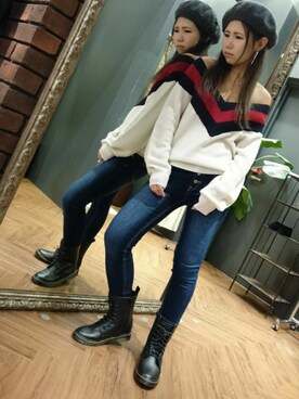 「SpRay（スプレイ）のアイテム（ハンチング/ベレー帽）」を使った、SpRay 大和郡山さん（レディース・152cm）の秋コーディネート