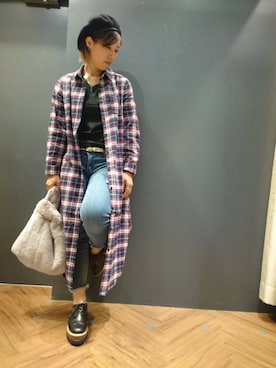 「SpRay（スプレイ）のアイテム（ワンピース/ドレス）」を使った、SpRay 大和郡山さん（レディース・160cm）の秋コーディネート