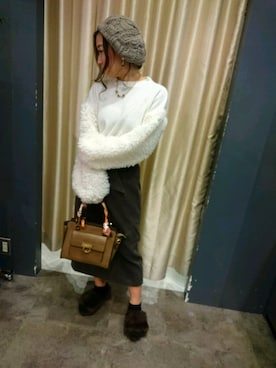 「SpRay（スプレイ）のアイテム（帽子）」を使った、SpRay 大和郡山さん（レディース・153cm）の秋コーディネート