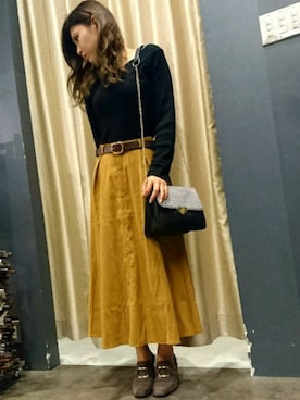 「SpRay（スプレイ）のアイテム」を使った、SpRay 大和郡山さん（レディース・155cm）の秋コーディネート