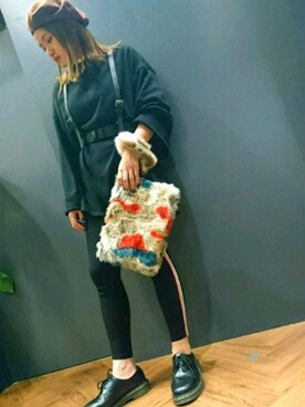 「SpRay（スプレイ）のアイテム（ハンチング/ベレー帽）」を使った、SpRay 大和郡山さん（レディース・160cm）の秋コーディネート
