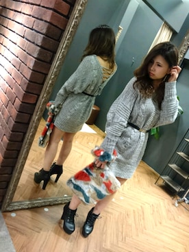 「SpRay（スプレイ）のアイテム（ワンピース/ドレス）」を使った、SpRay 大和郡山さん（レディース・152cm）の秋コーディネート