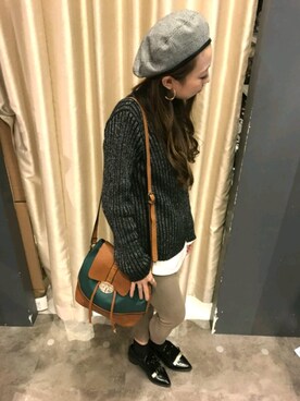「SpRay（スプレイ）のアイテム（アクセサリー）」を使った、SpRay 大和郡山さん（レディース・158cm）の秋コーディネート