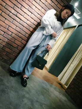 「SpRay（スプレイ）のアイテム（ハンチング/ベレー帽）」を使った、SpRay 大和郡山さん（レディース・158cm）の冬コーディネート