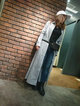 「SpRay（スプレイ）のアイテム（ワンピース/ドレス）」を使った、SpRay 大和郡山さん（レディース・152cm）の冬コーディネート