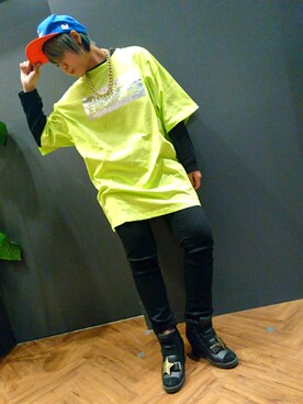 「SpRay（スプレイ）のアイテム（アクセサリー）」を使った、SpRay 大和郡山さん（レディース・155cm）の冬コーディネート