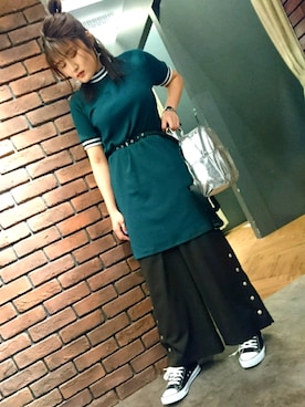 「SpRay（スプレイ）のアイテム（ワンピース/ドレス）」を使った、SpRay 大和郡山さん（レディース・158cm）の春コーディネート
