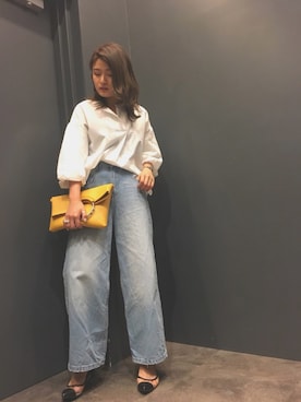 「SpRay（スプレイ）のアイテム（バッグ）」を使った、SpRay 大和郡山さん（レディース・158cm）の春コーディネート