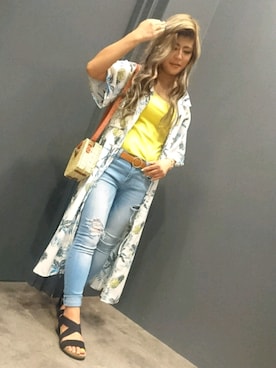 「SpRay（スプレイ）のアイテム（ワンピース/ドレス）」を使った、SpRay 大和郡山さん（レディース・154cm）の春コーディネート