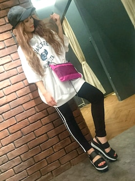 「SpRay（スプレイ）のアイテム（帽子）」を使った、SpRay 大和郡山さん（レディース・153cm）の春コーディネート