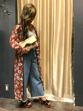 「SpRay（スプレイ）のアイテム（パンツ）」を使った、SpRay 大和郡山さん（レディース・153cm）の夏コーディネート