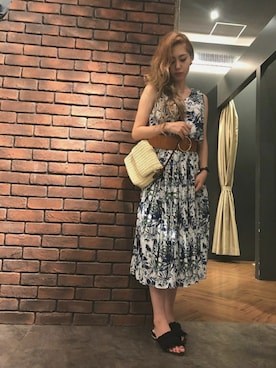 「SpRay（スプレイ）のアイテム（ワンピース/ドレス）」を使った、SpRay 大和郡山さん（レディース・160cm）の夏コーディネート
