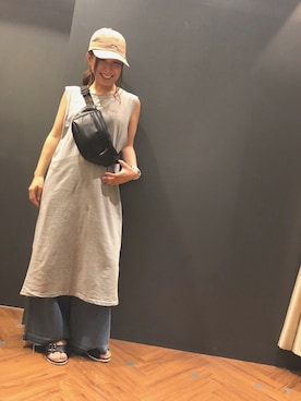 「SpRay（スプレイ）のアイテム（パンツ）」を使った、SpRay 大和郡山さん（レディース・153cm）の夏コーディネート